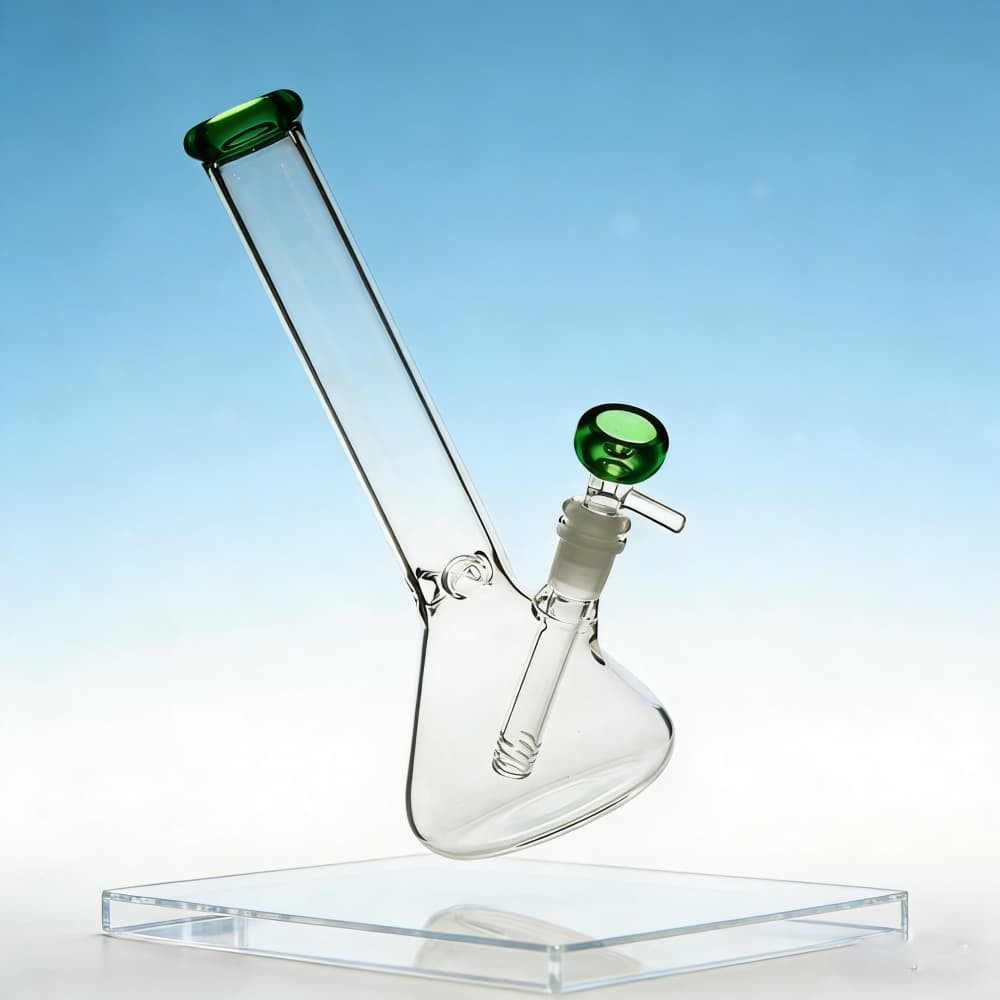 Heavy Glass Bong 10 inch Water Pipe Smoking Bong Beaker+14mm Bowl hookah US