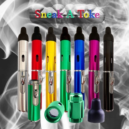 New All-in-1 Pipe Windproof Click Butane Refillable Torch Lighter Click-N-Hit