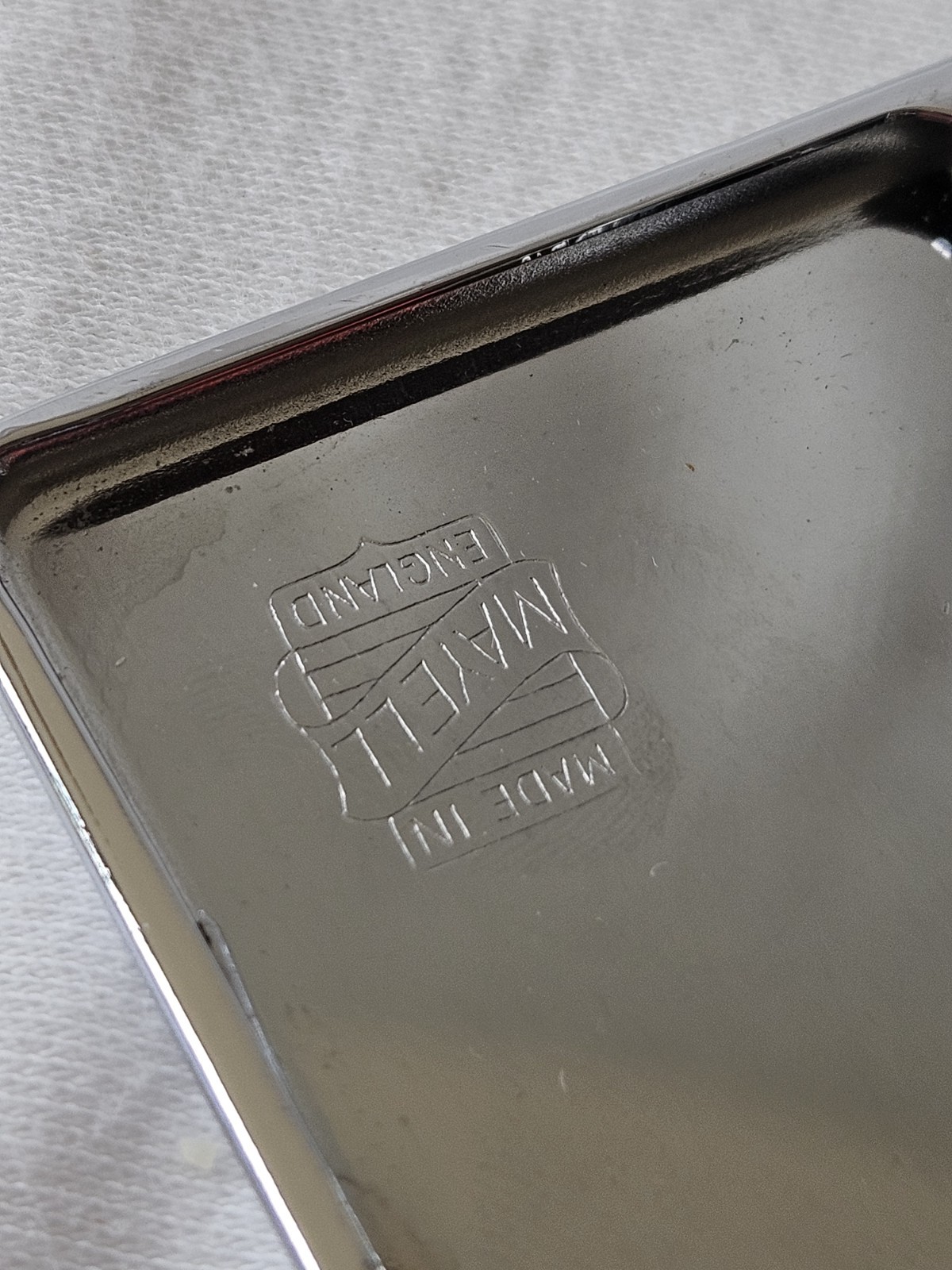 Mayell England Vintage Cigarette Case- with map of Canada Etched