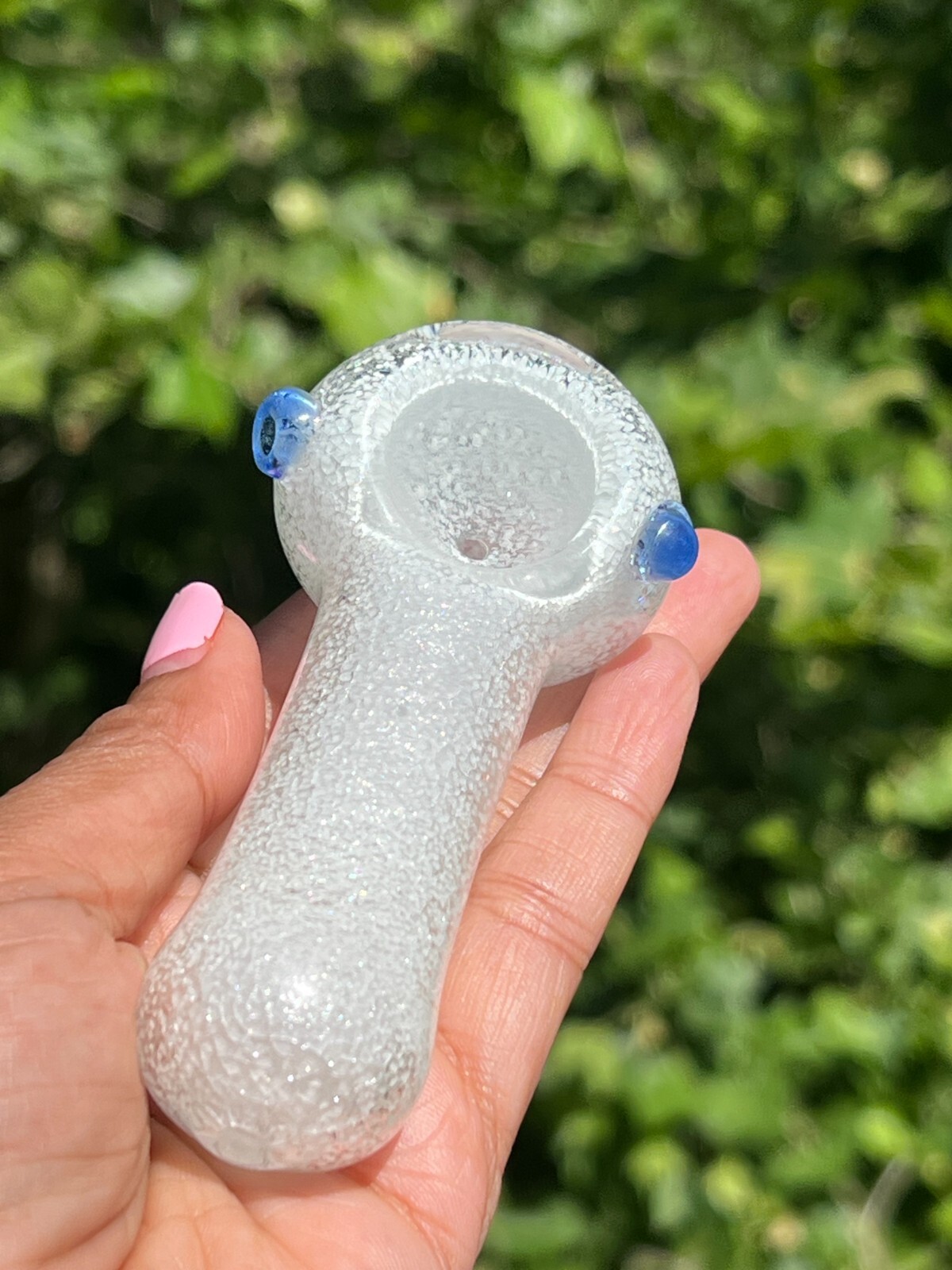 2 PIECE 4′ Thick Volcano spiral Glass Pipe 3’ Glow in the dark SET + Screens