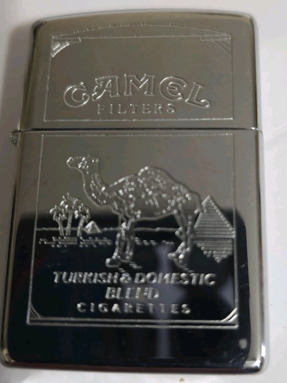CAMEL FILTERS TURKISH & DOMESTIC BLEND CIGARETTES CHROME ZIPPO LIGHTER