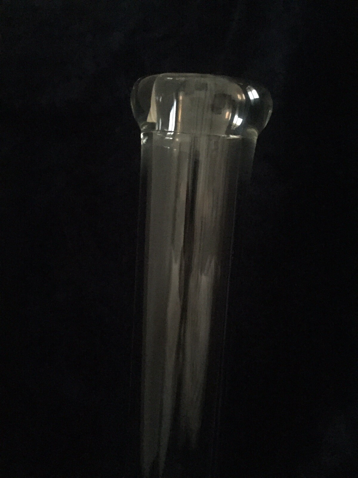 50mm is the tube diameter 5mm Thick Glass Water Pipe Bong Bubble(base)24”Inch