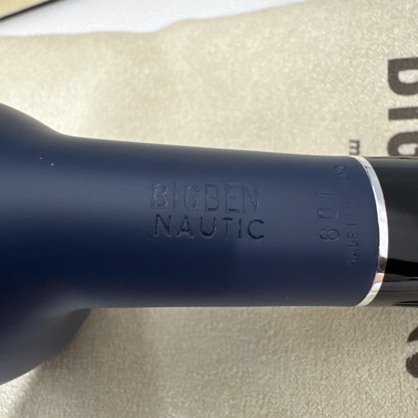 Big Ben Nautic 601 Matte Blue Bent Apple Smooth Briar Tobacco Pipe – New