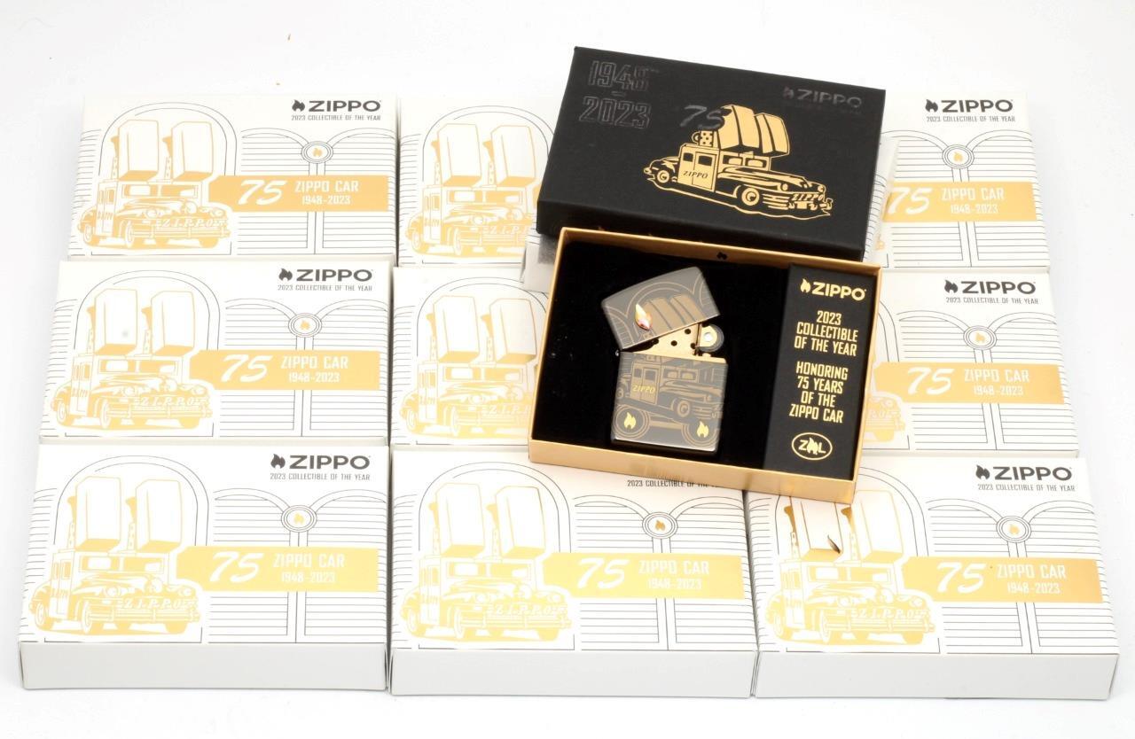 Lot of 10 Zippo 2023 COTY Collectible of the Year 75th Anniversary Zippo Car