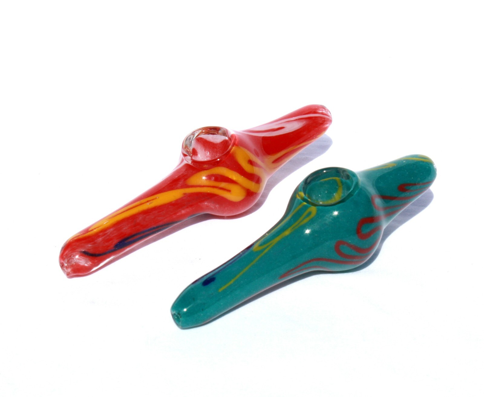 OLIVIA 4.5″ LONG HEAVY GLASS SPOON PIPE TOBACCO SMOKING PGS007