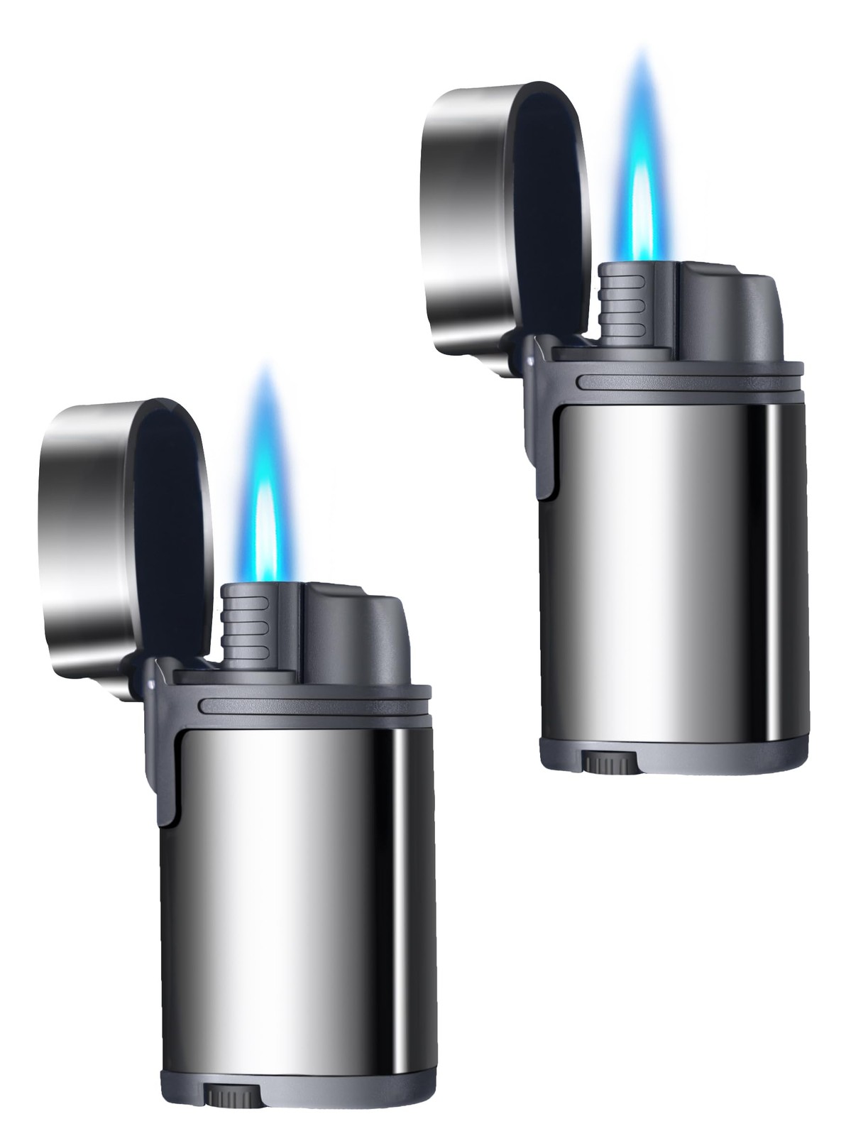2 Pack Torch Lighter Refillable Butane Lighters Single Jet Flame Mini Pocket …