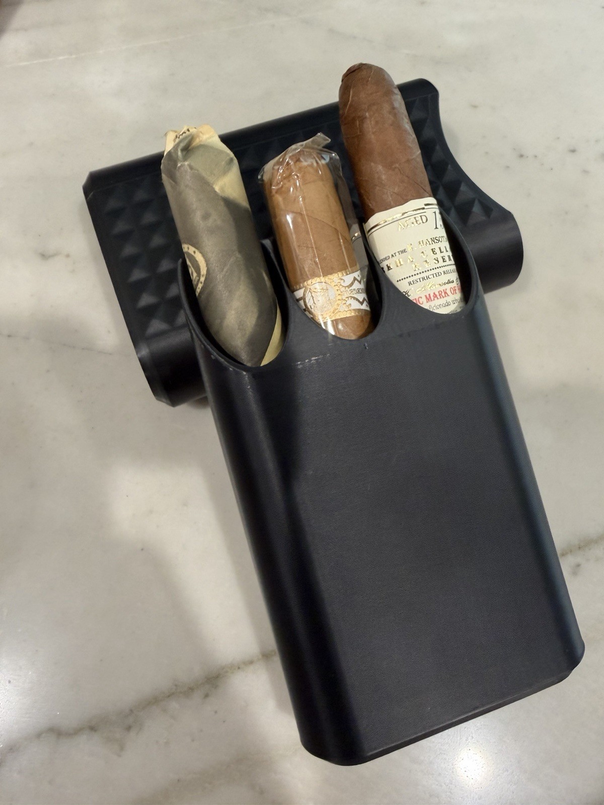 3 Cigar Travel Case Holder 3D Printed Portable Cigar Carrier Multiple Colors