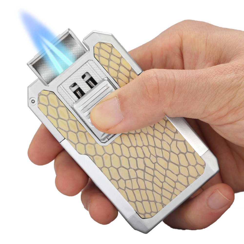 Galiner Jet Torch Cigar Lighter Cutter Holder Cigar Punch Refillable Butane Gas