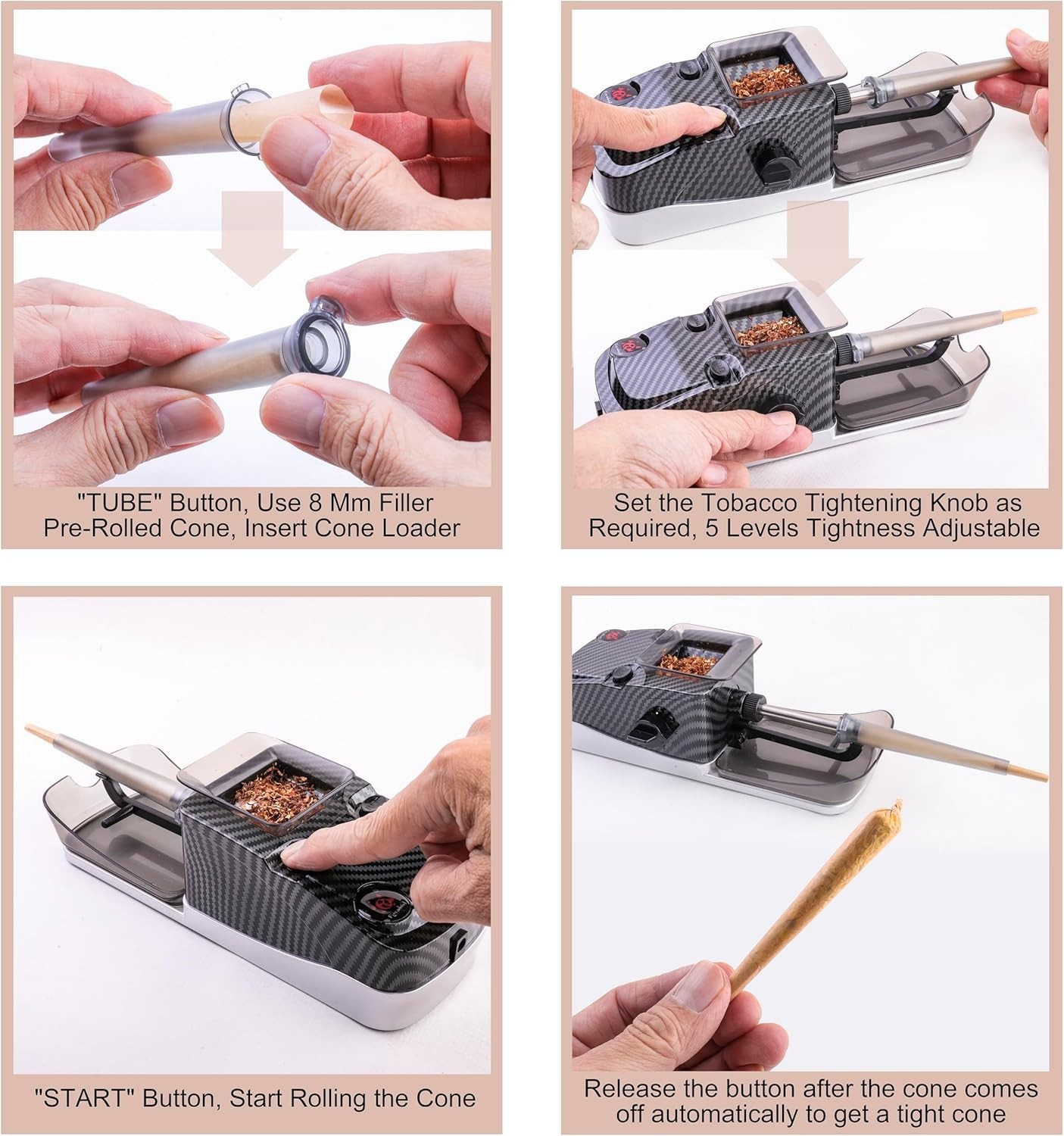 Electric Cones Rolling Machine, Automatic Cigarette Pre…