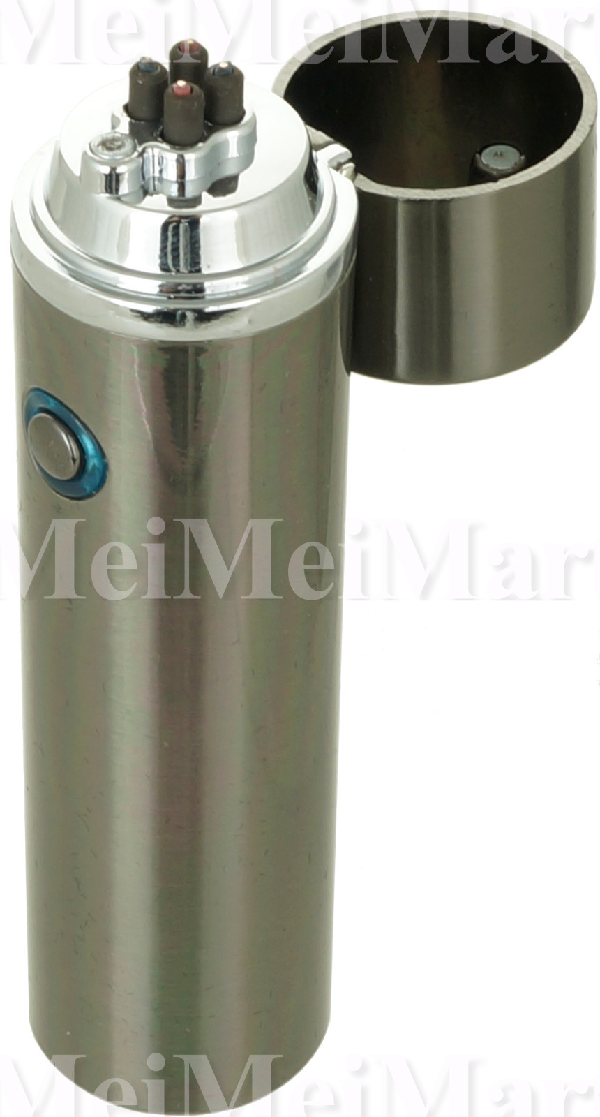 Electric Flameless Lighter USB Dual Arc Cigarette Plasma Rechargeable Gunmetal