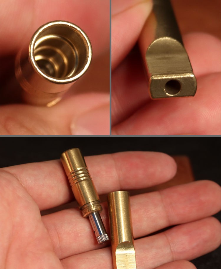 Brass Reusable Filter Tip Washable Pipe Holder Universal Size