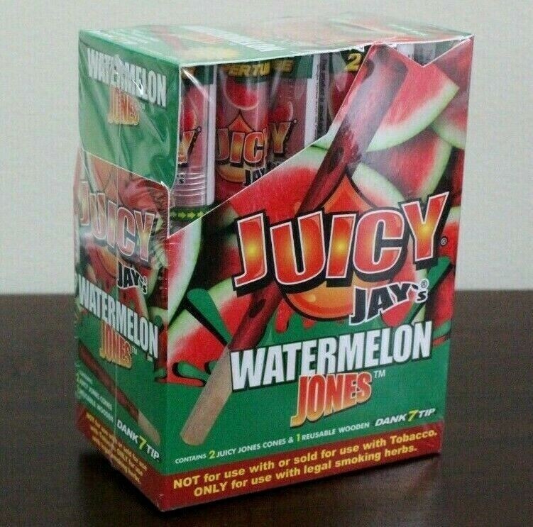 Juicy Jay’s Watermelon JONES 24 Pack of CONES~2 Per Pack (48 Total) Sealed Box
