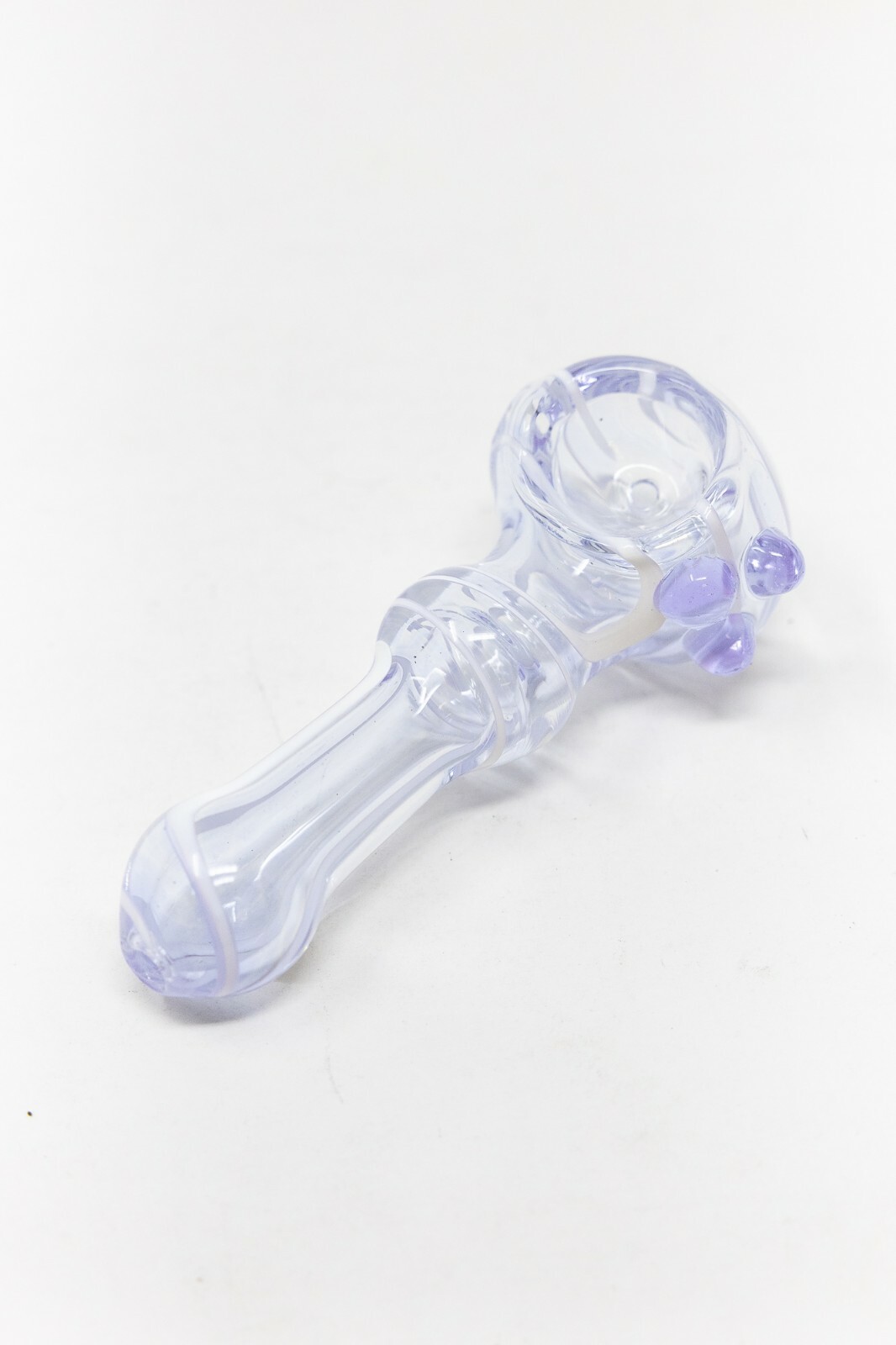 3″ Collectible Lavender Zig Zag TOBACCO Glass Hand Smoking Pipe – Fast Shipping