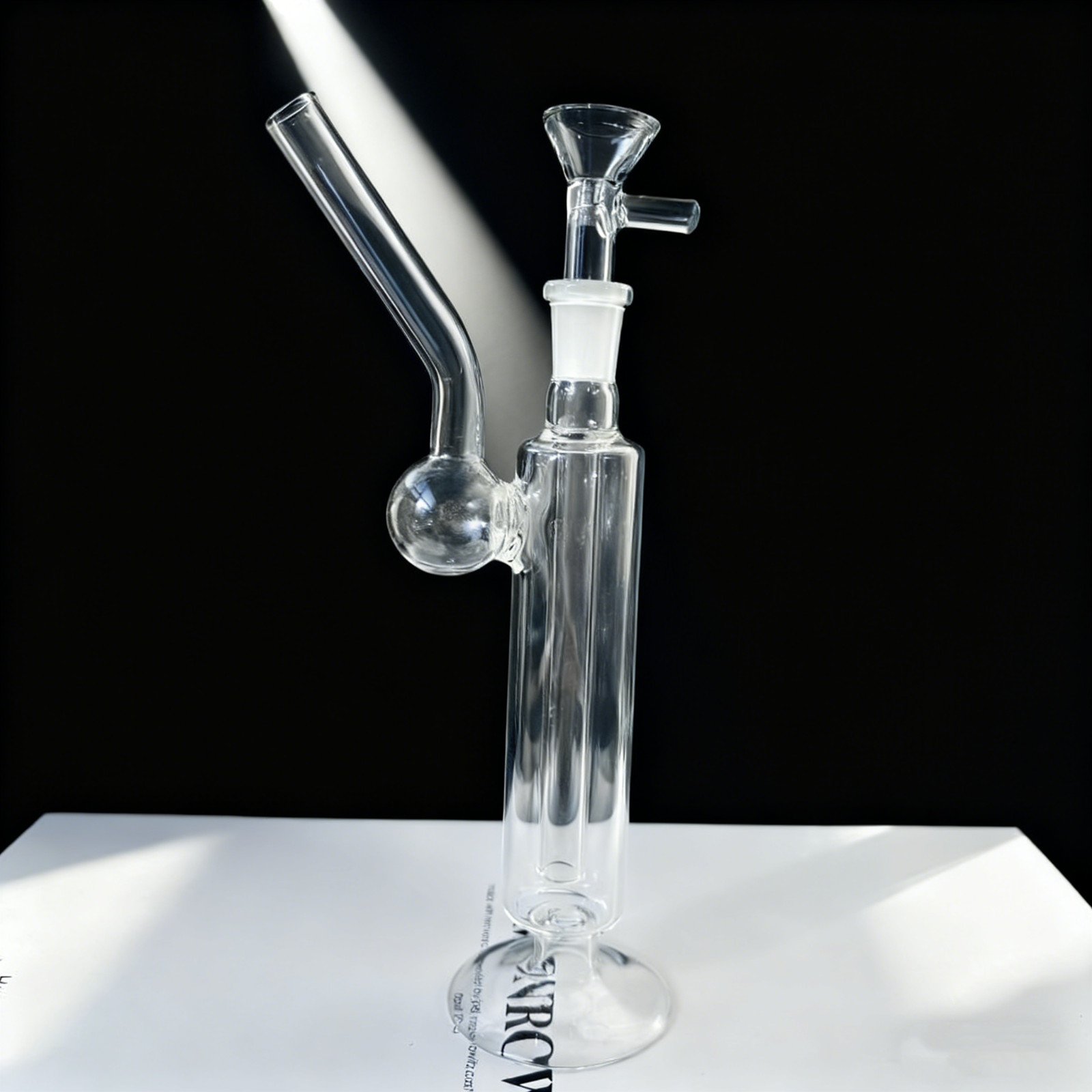 Protable 6.7″ Glass Bong Hookah Clear Test Tube Smoking Water Pipe Shisha W/Bowl