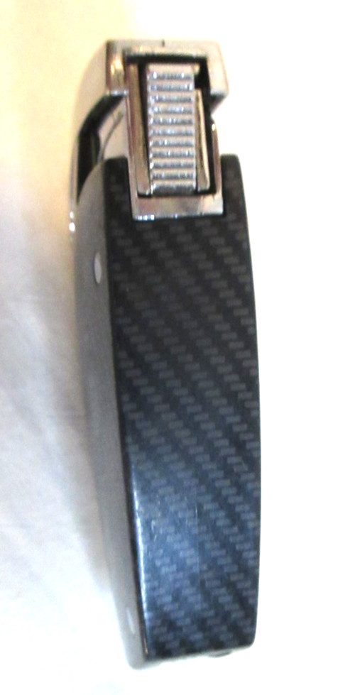 JET LINE~MORETTI~TORNADO SINGLE FLAME TORCH CIGAR LIGHTER/ CARBON FIBER STYLE