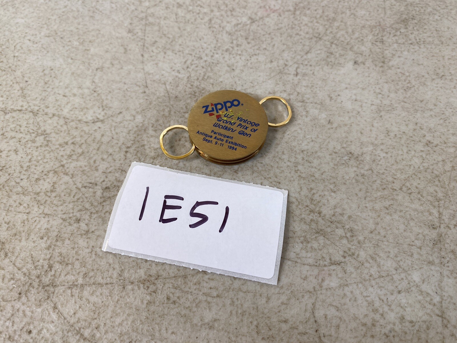 Zippo Vintage Salesman Sample Key Ring chain 1E51