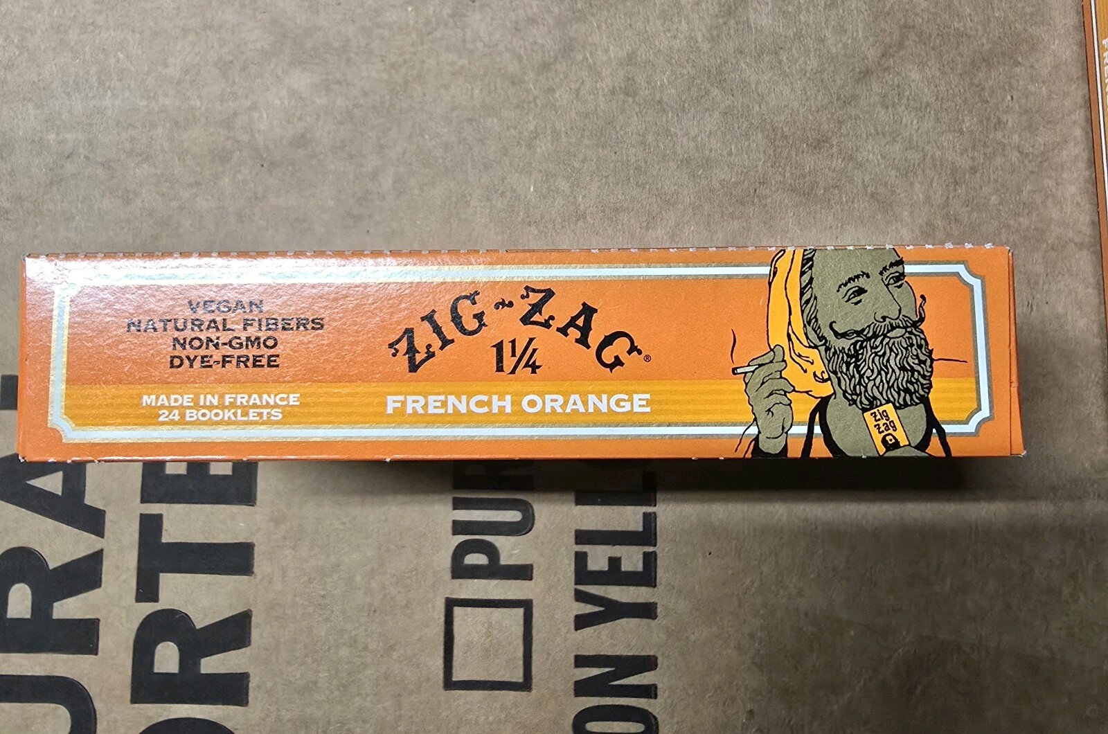 2 PACK Zig-Zag 1 1/4 Rolling Papers – 24 Booklet 32 Papers in Each French Orange