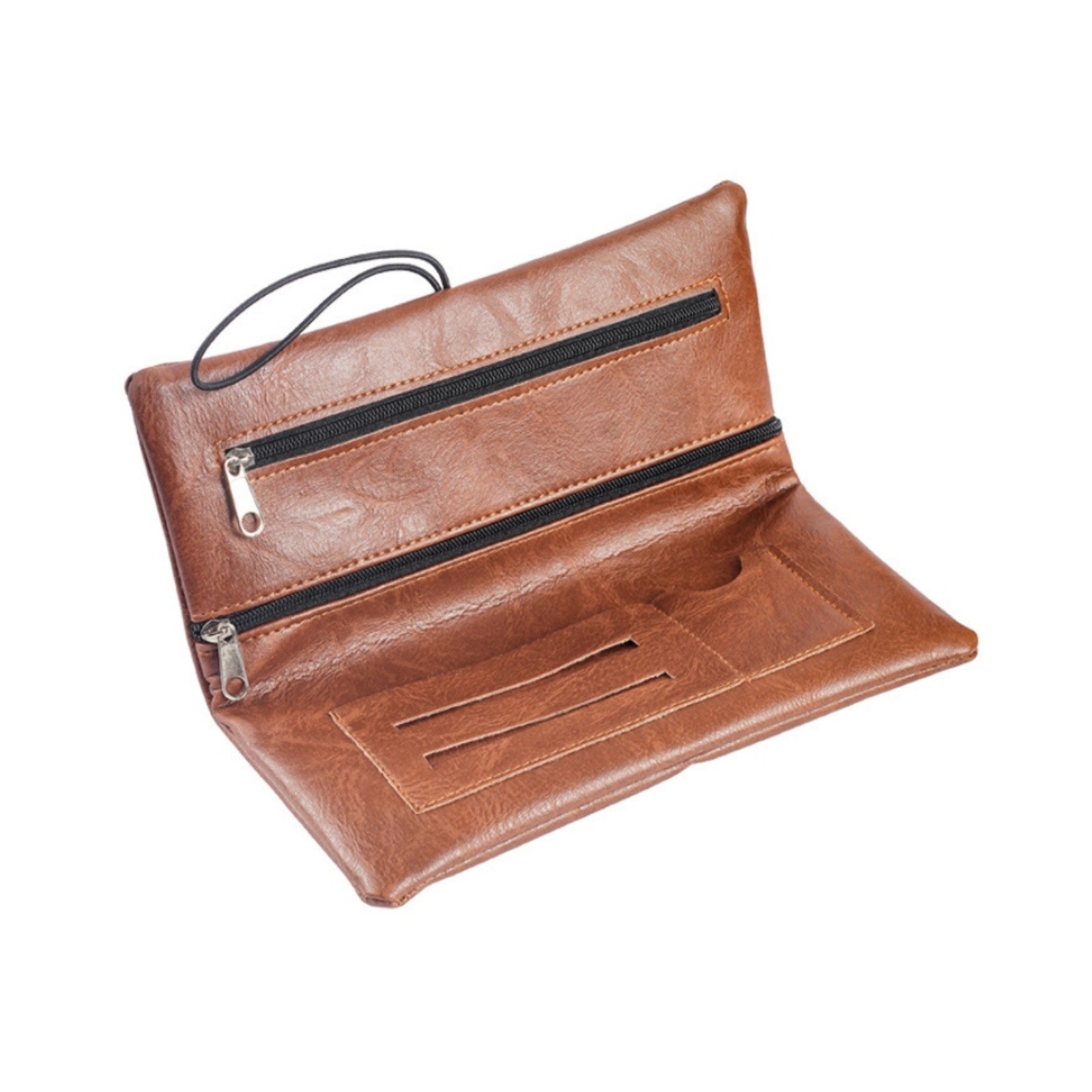 Leather Tobacco Pouch Rolling Tobacco Bag Portable Cigarette Storage Case Holder