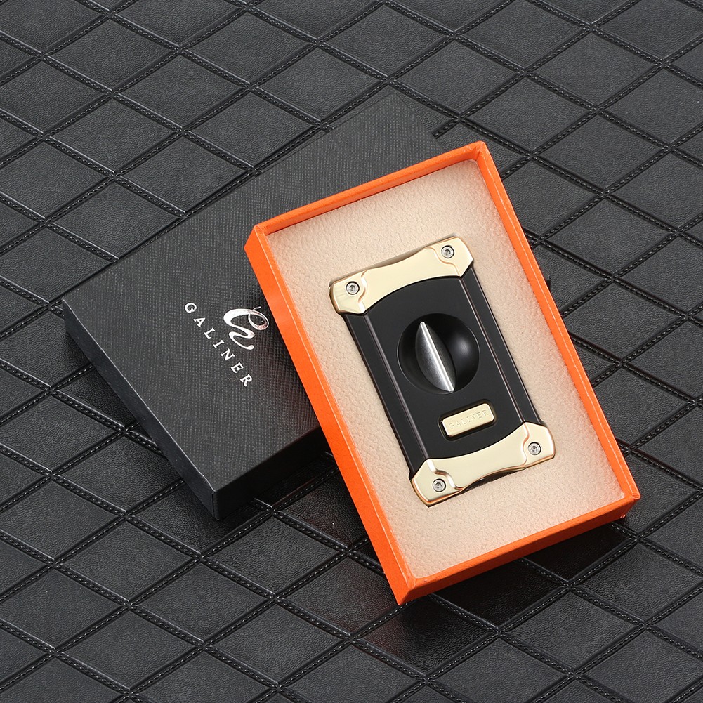 Galiner Portable Cigar Cutter Punch Cigar Enhancer Needle Perfect Draw Tool Gift