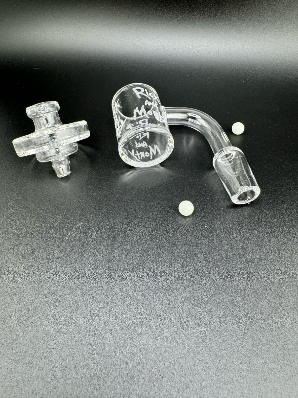 14mm Male Glass Bowl Cap Glow Dark Beads Water Pipe Hookah Bong Replacement Head