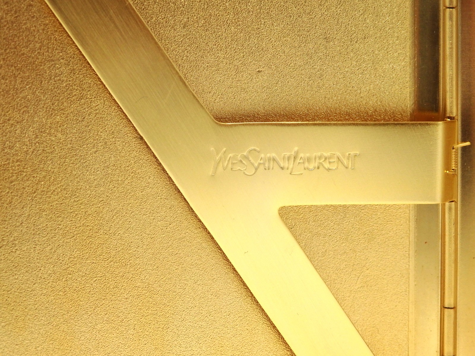 YVES SAINT LAURENT YSL Logo Vintage Cigarette Holder Card Case Gray Unused Mint