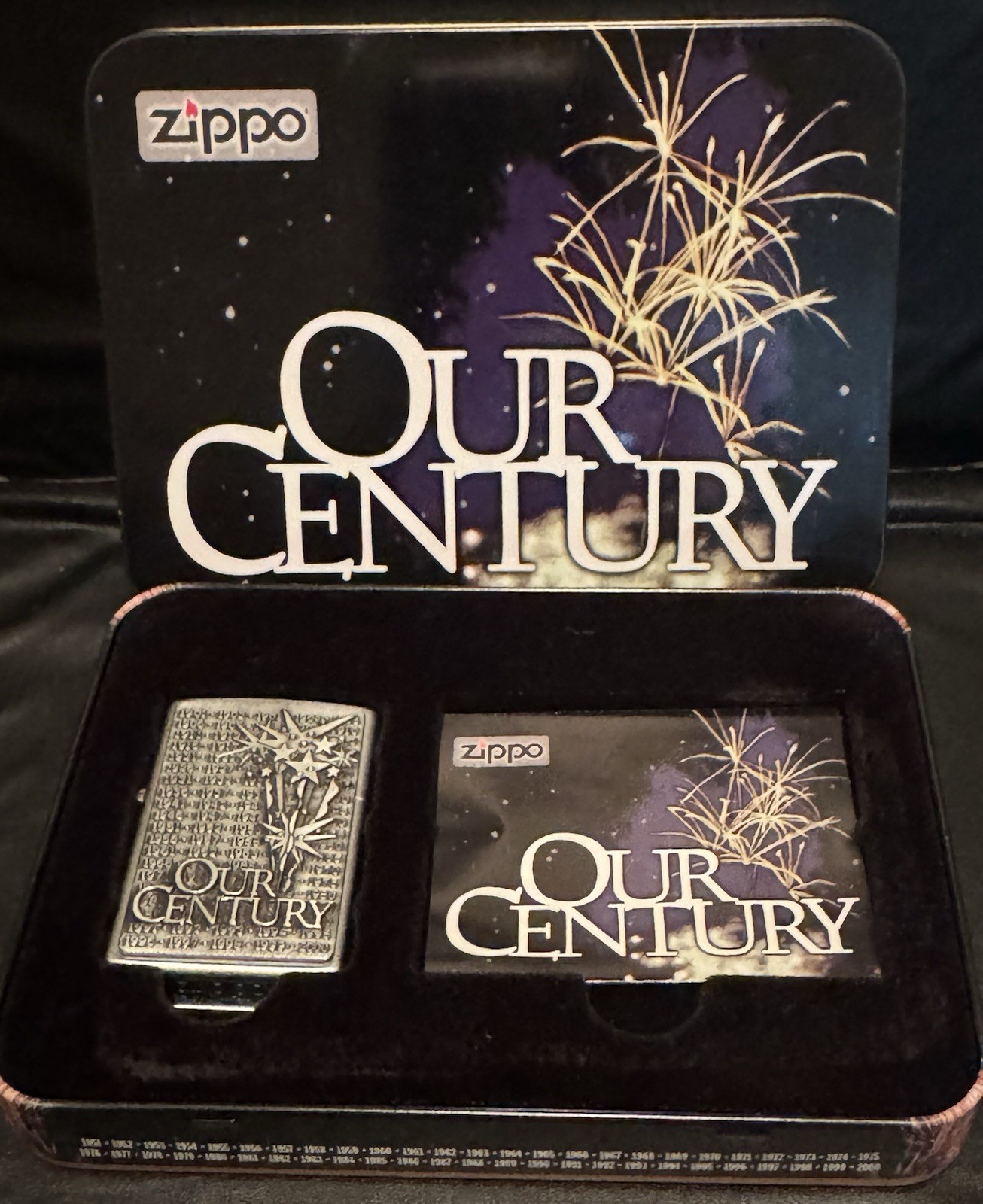 Zippo “Our Century” 1901-2000 Millennium Lighter – Sealed & Unfired 🔥