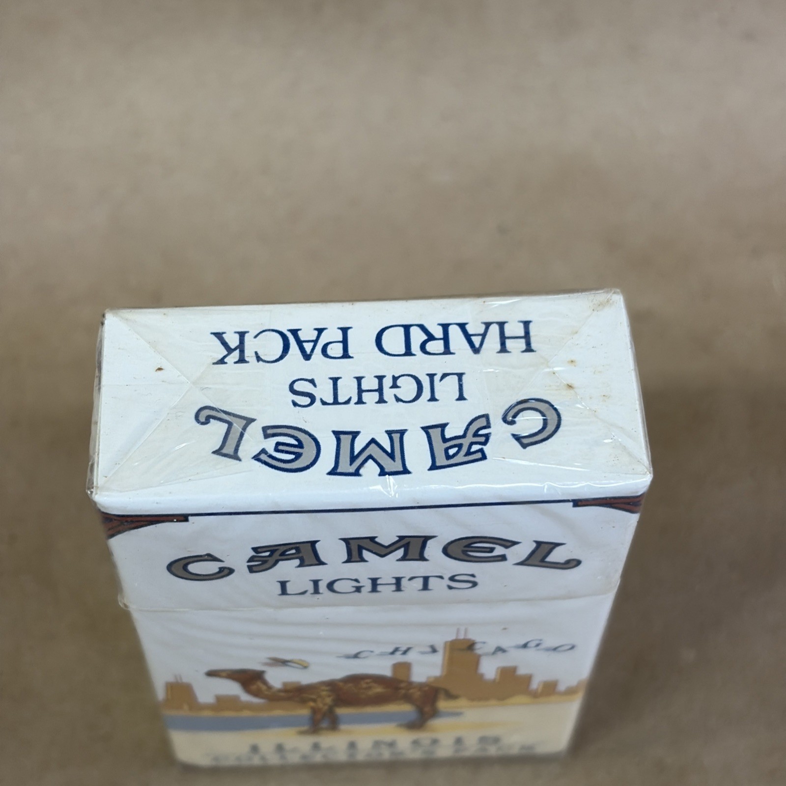EMPTY Hard Pack of CAMEL LIGHTS Cigarettes – Collector’s Pack State of ILLINOIS
