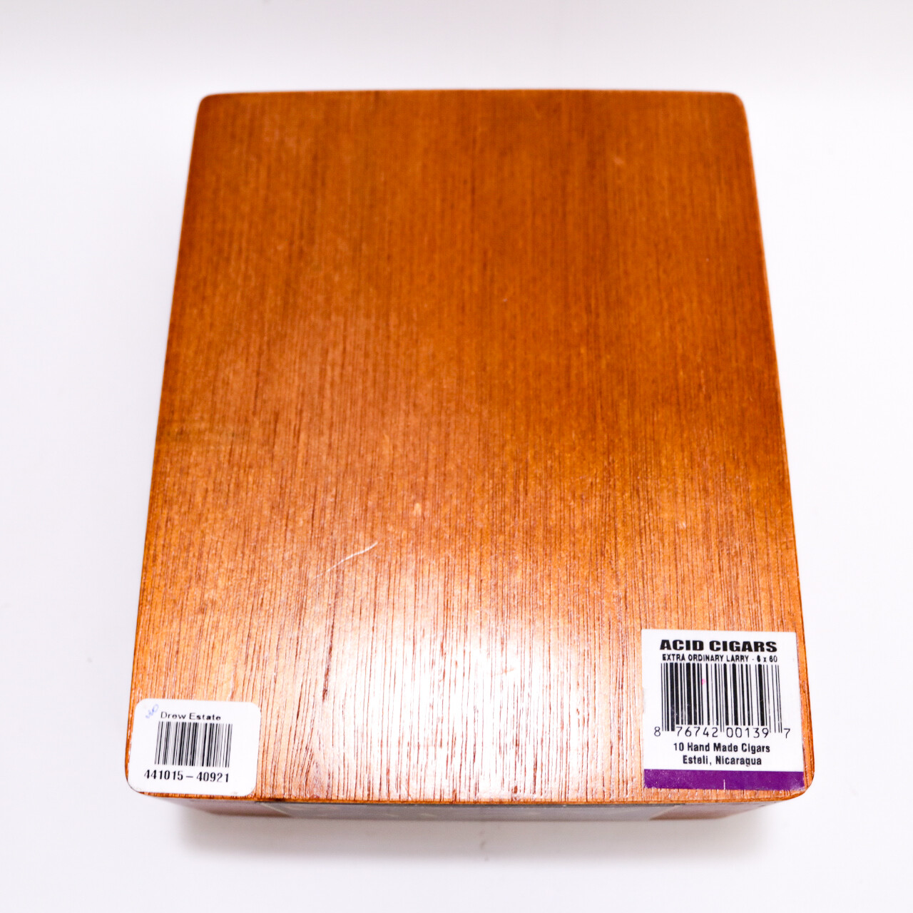 Acid Juggernaut Extraordinary Larry Empty Wood Cigar Box 7″ x 6.5″ x 3″