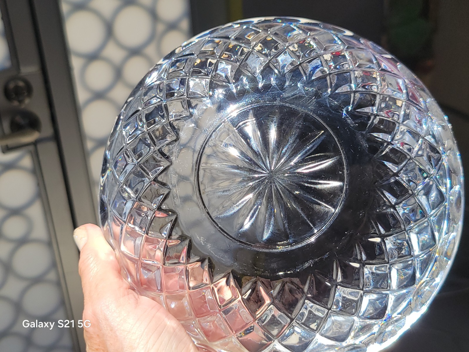 Princess House Lead Crystal 2 Piece Set Table Lighter-Round Ashtray West Germany