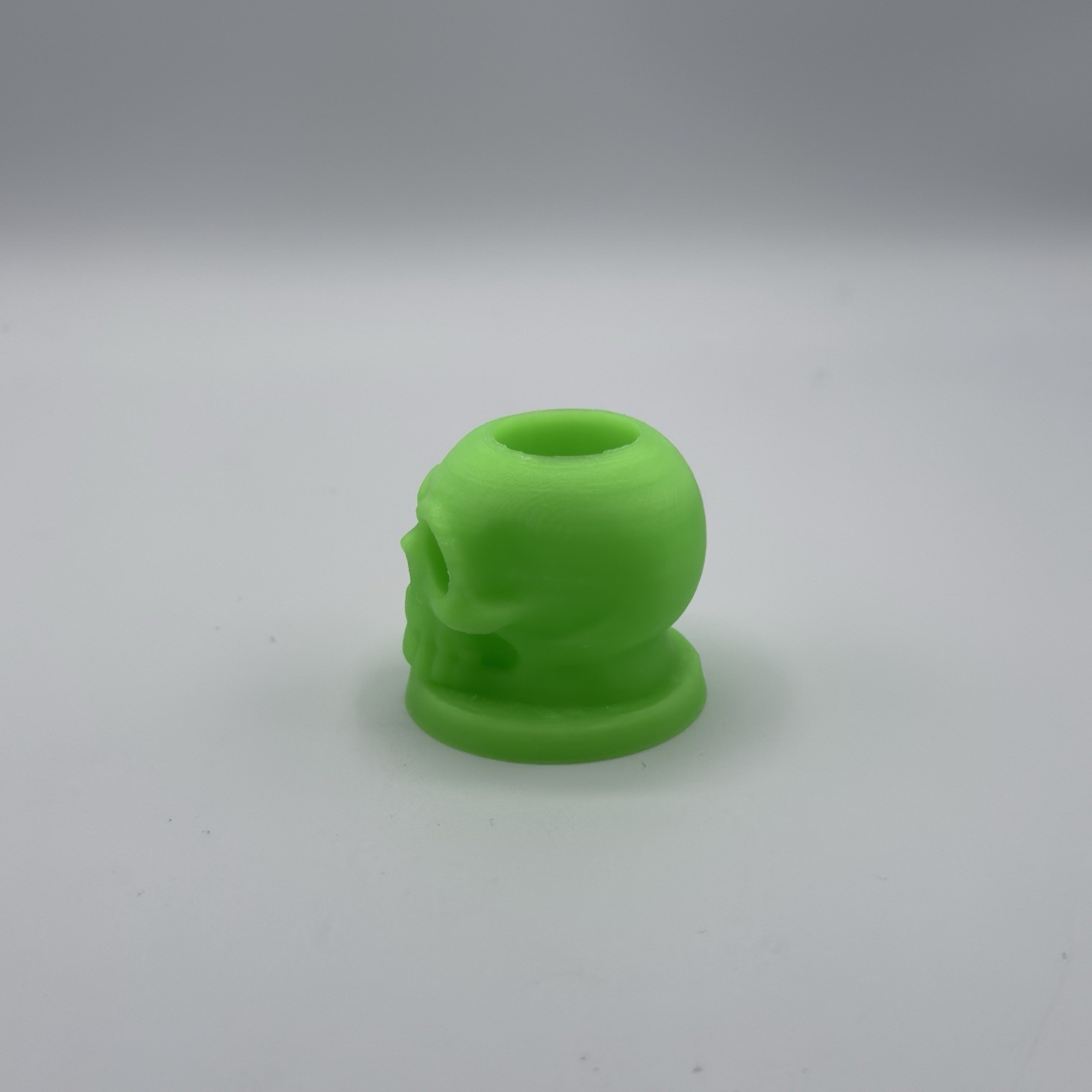 18mm Slide Bowl Stand Display Holder Skull Head USA MADE Glow In The Dark Green