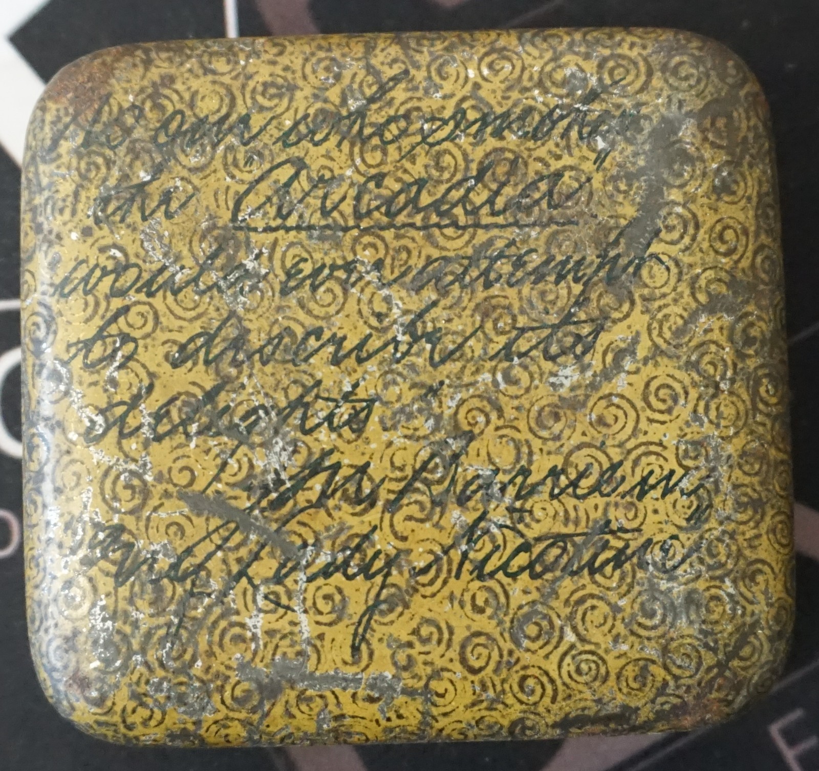 UNITED KINGDOM – c.1900 ARCADIA MIXTURE Tobacco Tin Ogden’s Liverpool EMPTY
