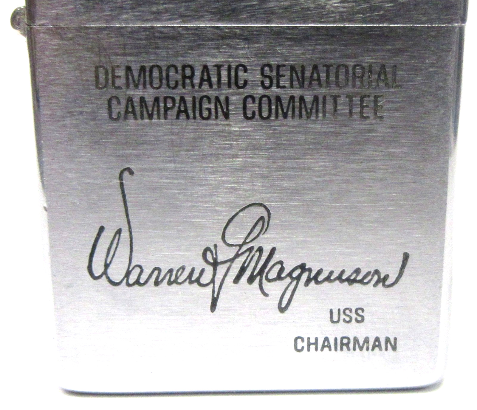 personal WARREN MAGNUSON Wash. US Senator ZIPPO no date cigarette Lighter sp1