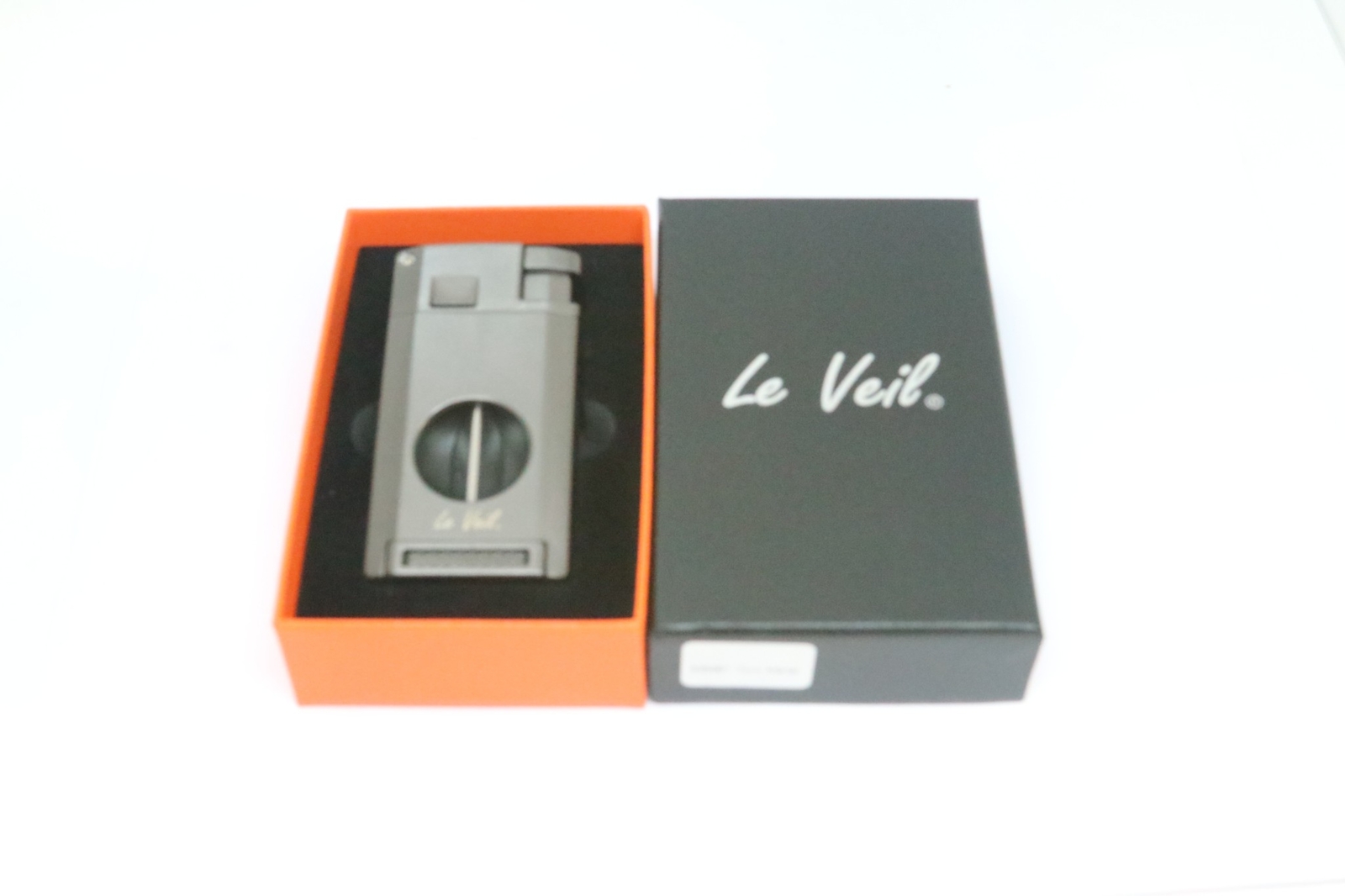 3-1 Cigar 2 Jets Lighter, V Cutter, Punch, Gun Metal Color – New In Box