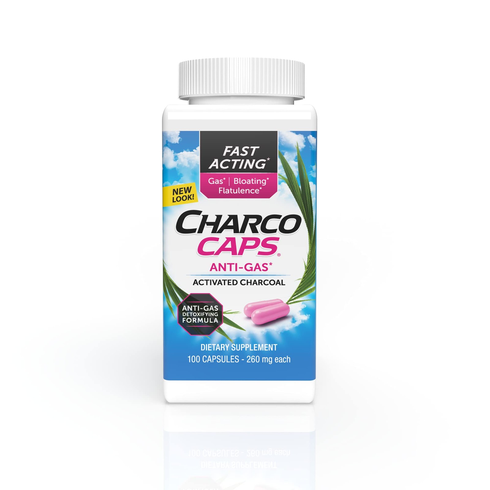 Fast Acting Gas Relief for Bloating & Flatulence, Drug Free Detoxifying Activ…