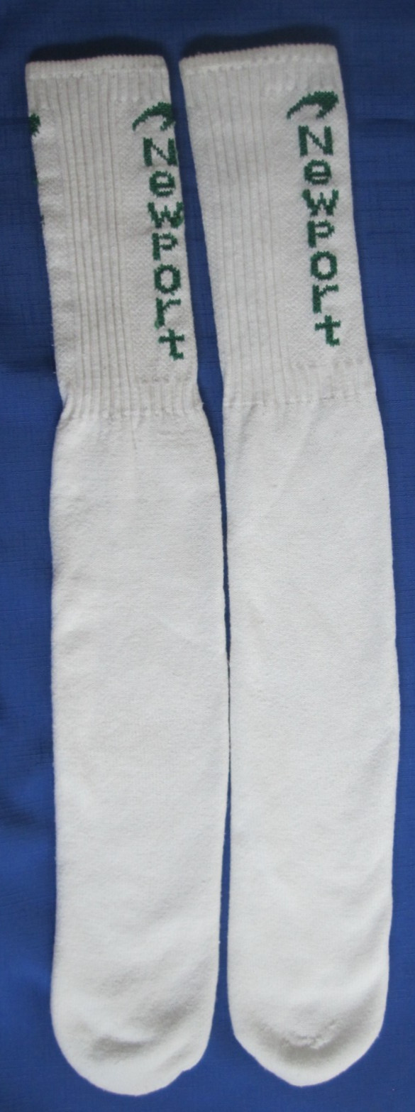 Vintage Newport Cigarettes Long White Tube Socks Never Worn 1980’s Unisex Pair