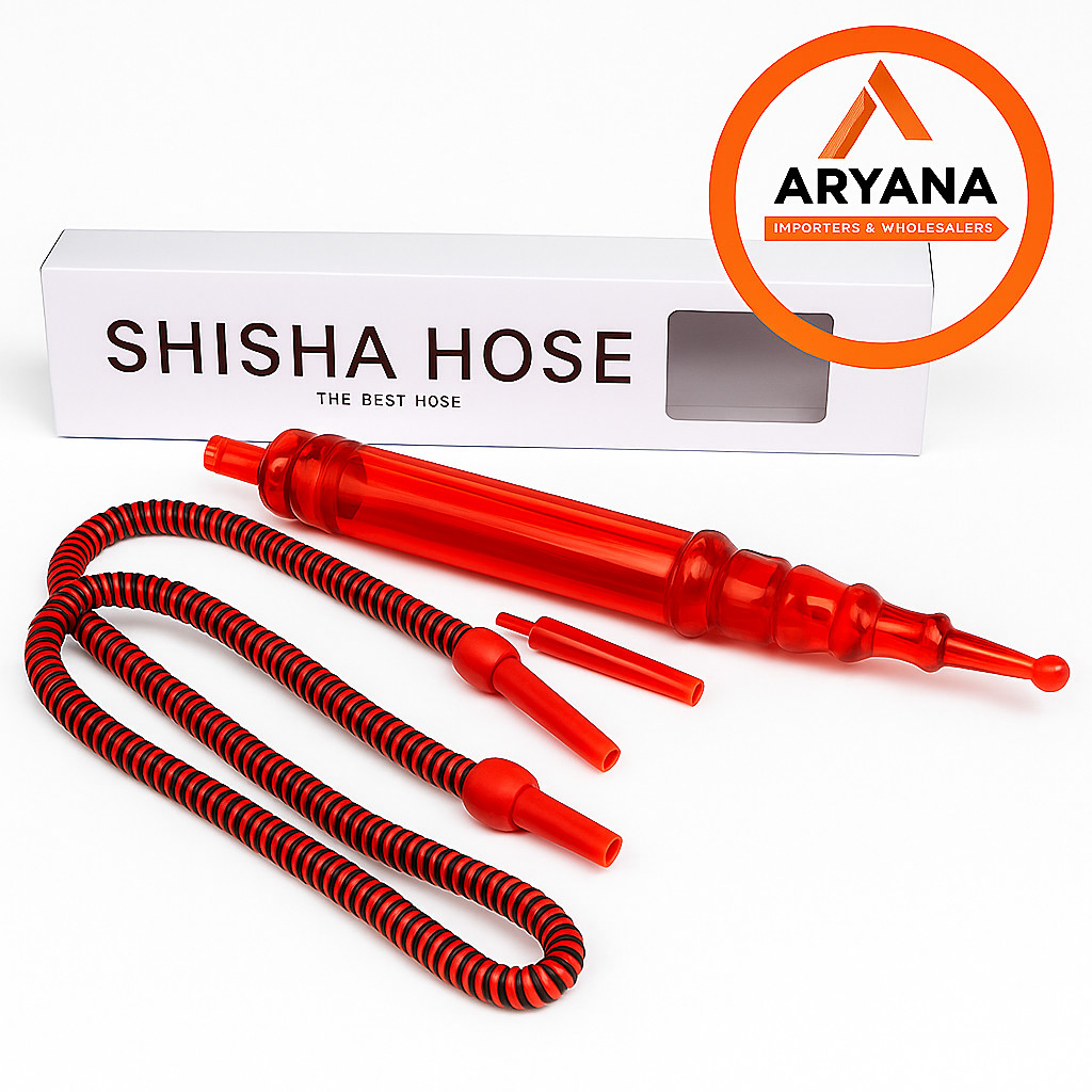 Premium Shisha Ice Hose – Washable Hookah Hose with Freezing Chamber – Red, Blue