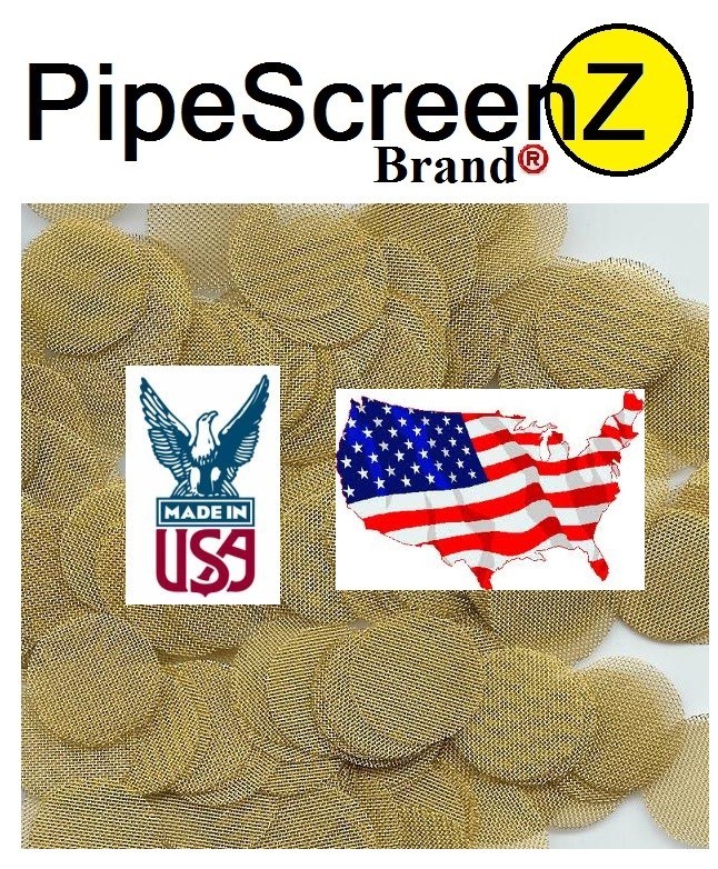 PIPESCREENZ™ BRAND 3000 (3 X 1000 count) .750″(3/4″) Bulk Lot BRASS PIPE SCREENS