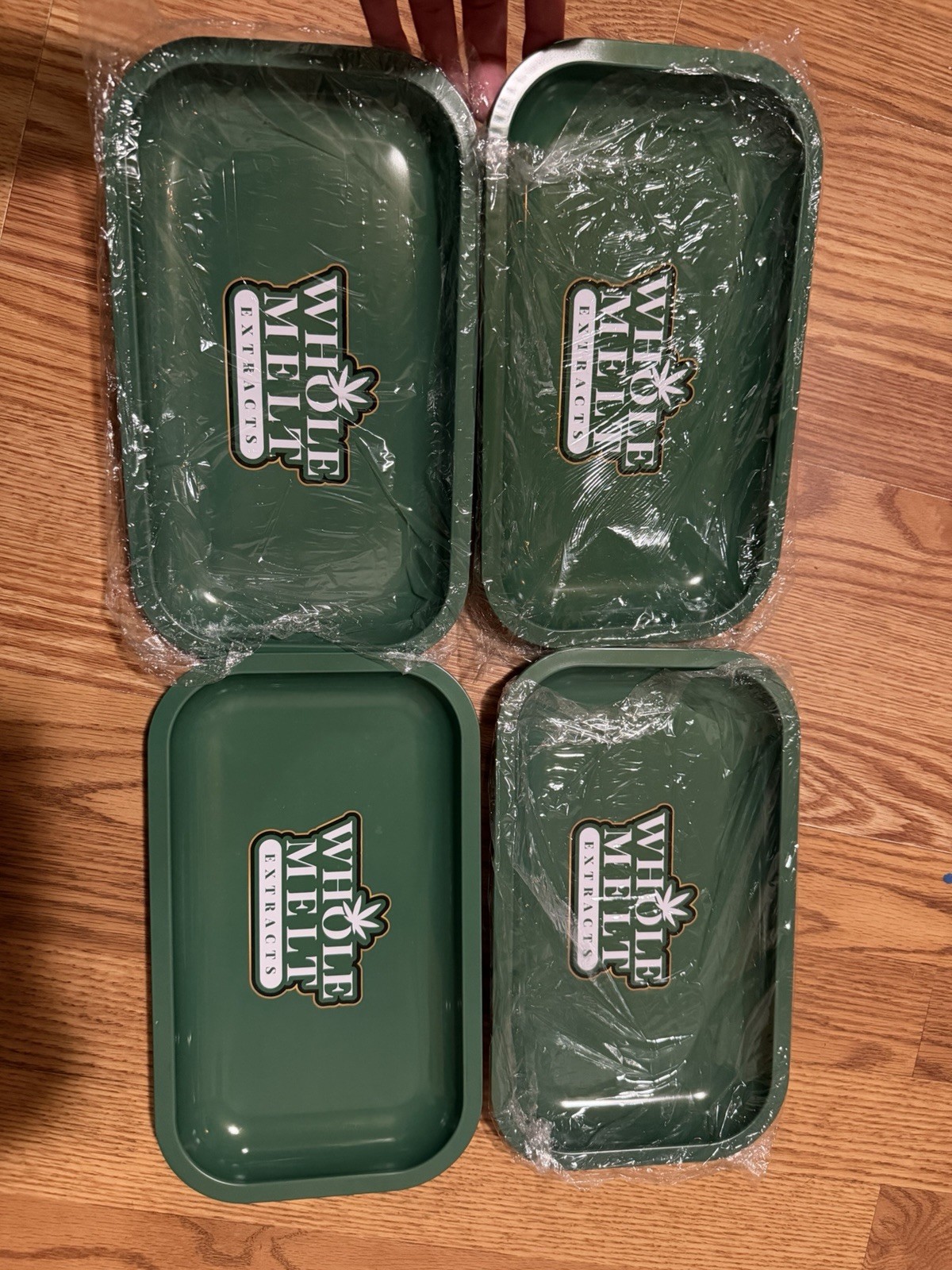 Metal Rolling Tray 10.5” X 6.25” Pure Roll Your Own Whole Melt Extracts Set Of 4