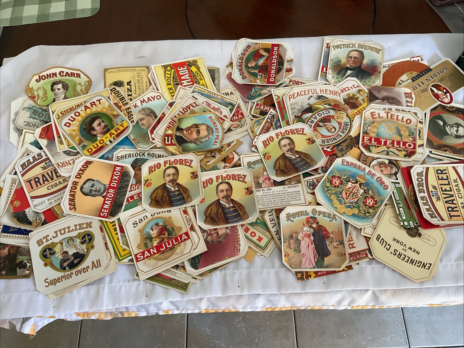 VINTAGE OUTERS CIGAR BOX -LABELS-Lot of 10 Different-Free Shipping-