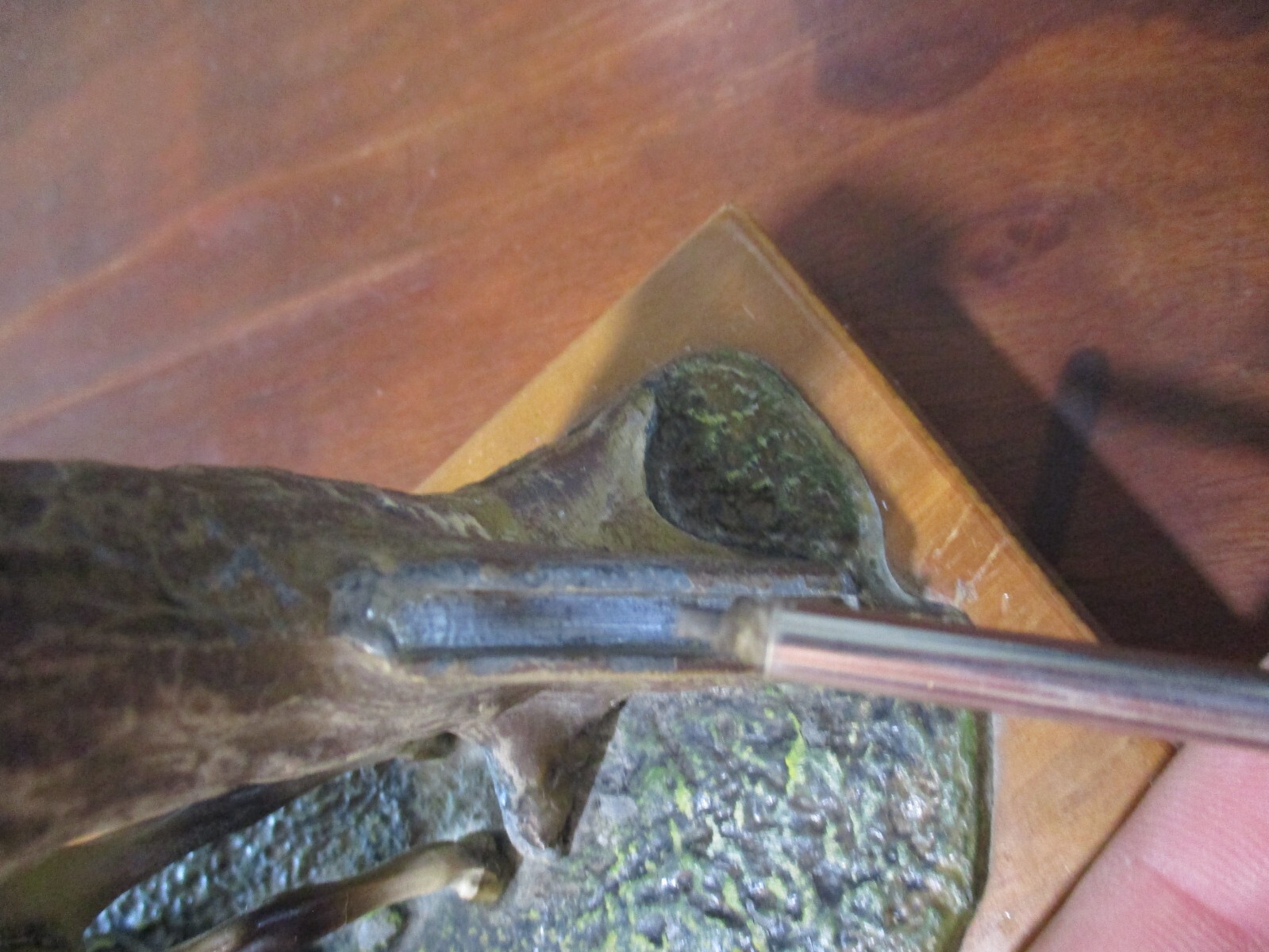 The Cary Collection Austrian Bronze Hunter w/ hound fine art table lighter rare