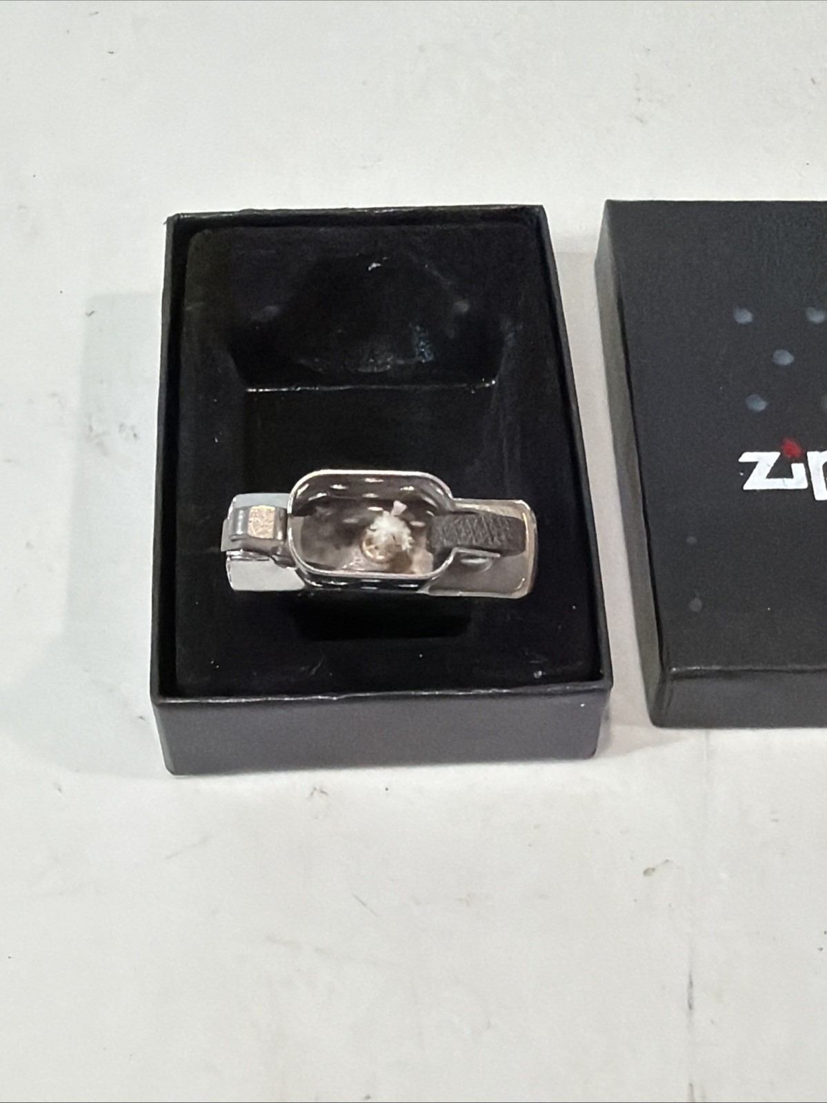 UNFIRED Zippo Lighter Insert Only – Chrome Replacement -Full Size – W/Flint