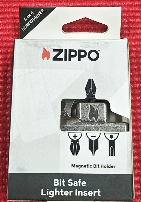 Zippo Magnetic Bit Safe Lighter Insert Holds 4 Bits 65701 New