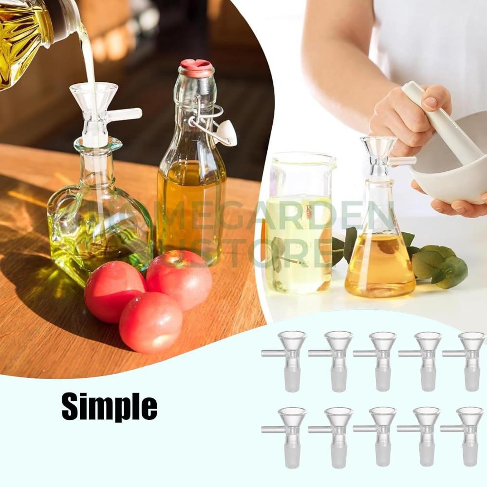 (10 PACK) 14MM Male Glass Bowl For Water Tobacco Pipe Bong Replacement Head -USA