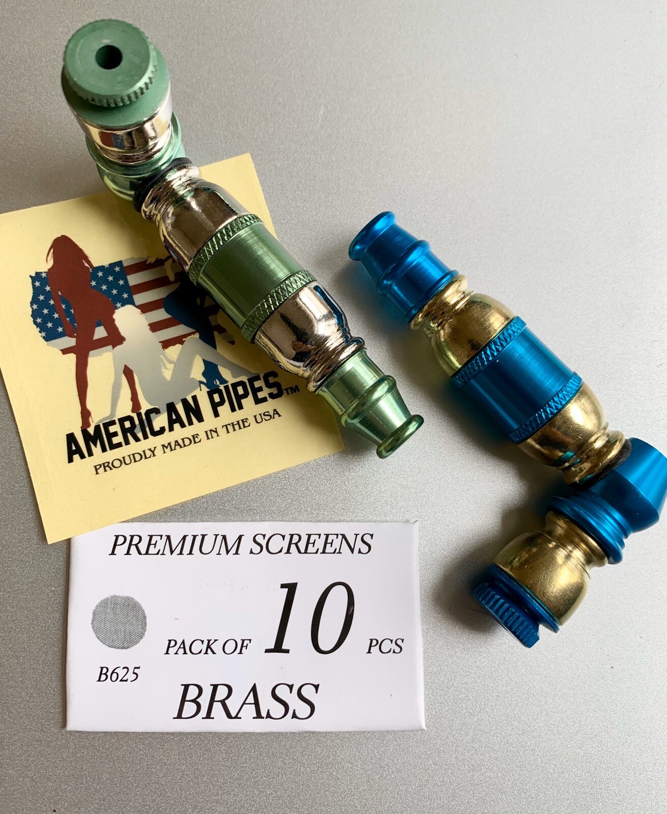(((2 PCS)))3” americanpipes Mini Tobacco Smoking Pipe With A Pack Of Screens