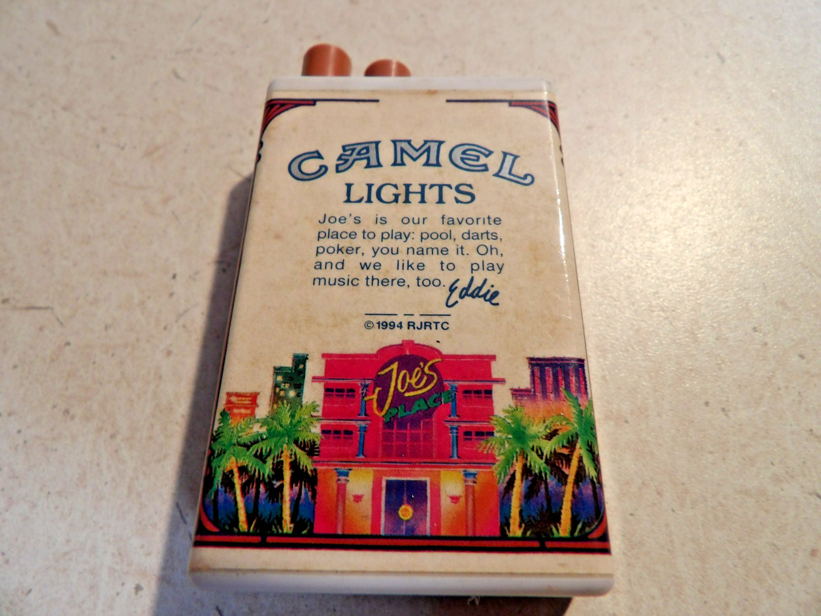 Camel Lighter Permanent/Striker Ligter Joes’ Place EDDIE the Drummer New
