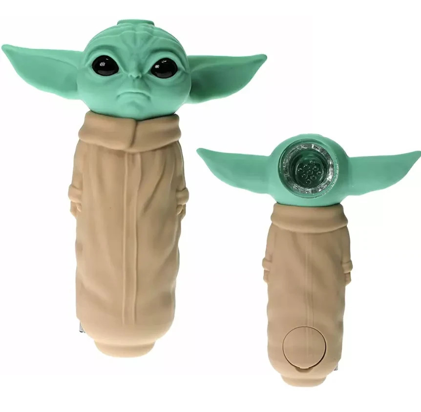 Silicone Yoda Collector Smoke Pipe