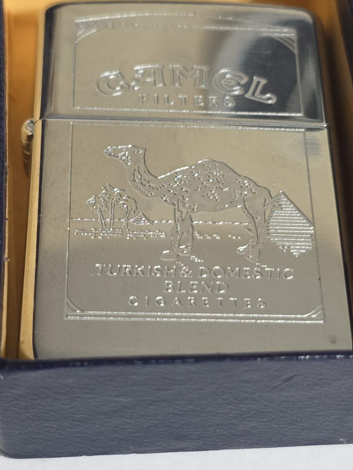 CAMEL FILTERS TURKISH & DOMESTIC BLEND CIGARETTES CHROME ZIPPO LIGHTER