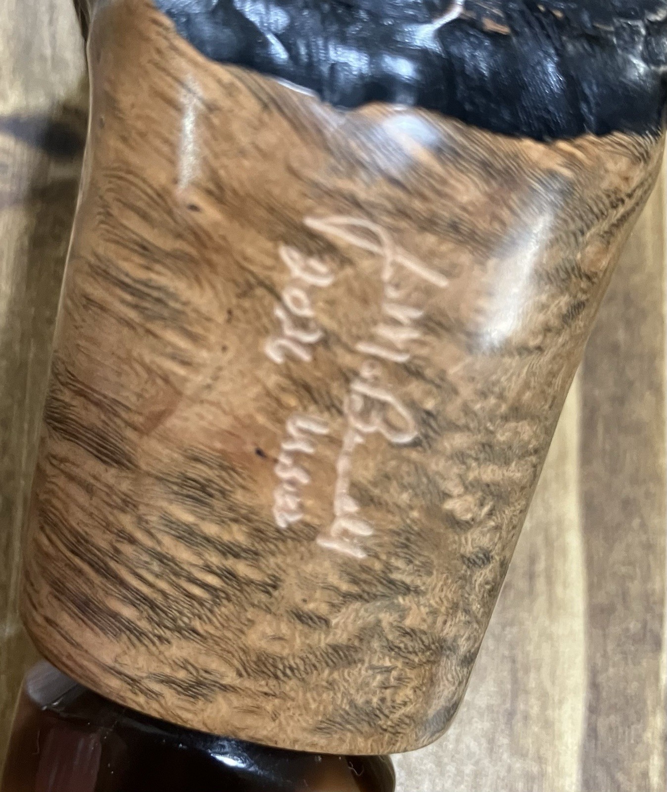 J.M. Boswell 2026 Pipe – Lava-Rock Briar Nose-Warmer