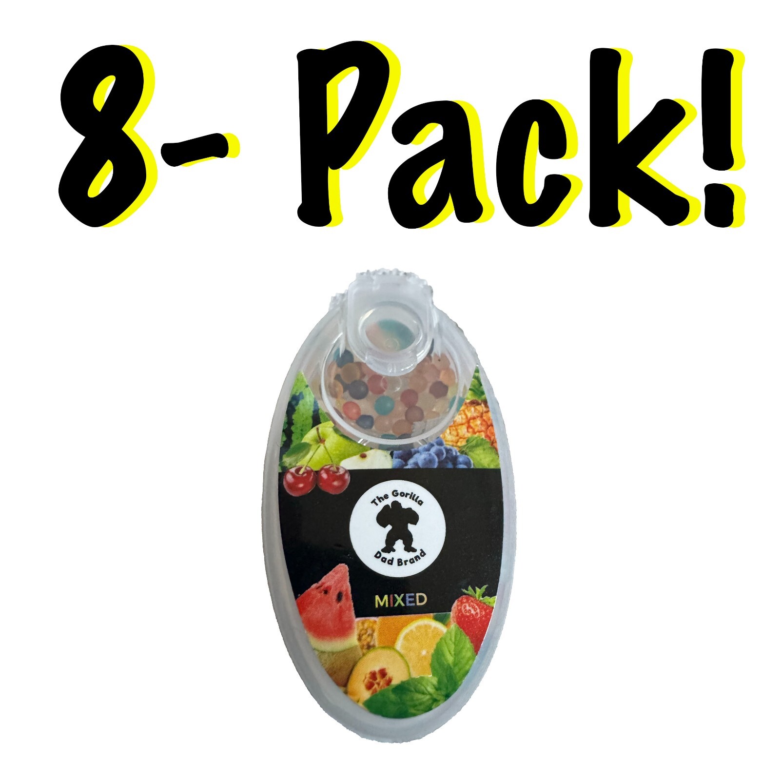 800 count Mixed Flavors burst beads (8 – Pack)