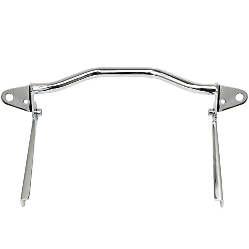 Chrome Motorcycle Passing Light Bracket Driving Pass Spotlight Mount Bar